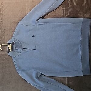 Double-Knit Quarter Snap Pullover blue/blue